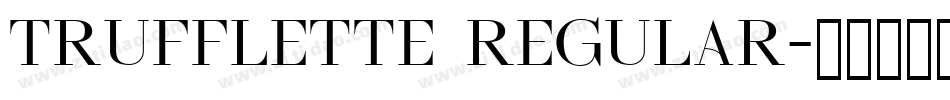 Trufflette Regular字体转换